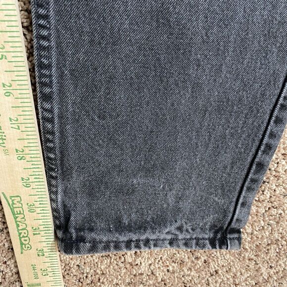 VTG Levis 550 Mens 36x32 Black Jeans Relaxed Fit Tapered Leg Orange Tab USA 1995 - Picture 10 of 11